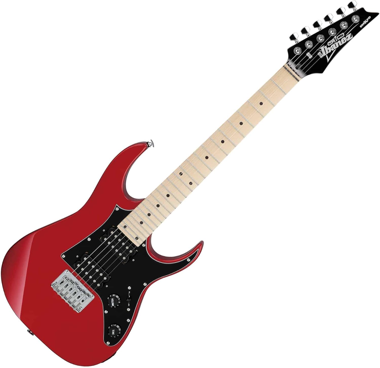 Ibanez GRGM 6 String Solid-Body Electric Guitar, Right, Candy Apple (GRGM21MCA)