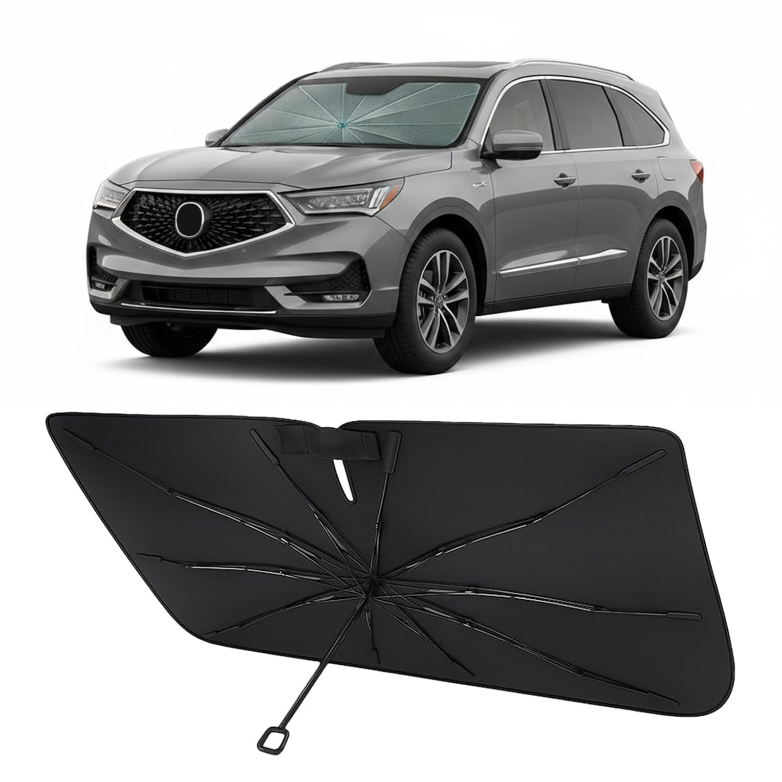 Proadsy Custom Fit Windshield Sun Shade Umbrella for 2022-2026 Acura MDX