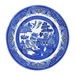 Churchill Blue Willow Fine China Earthenware Side Plate 6.5″ Set Of 6, Made In England