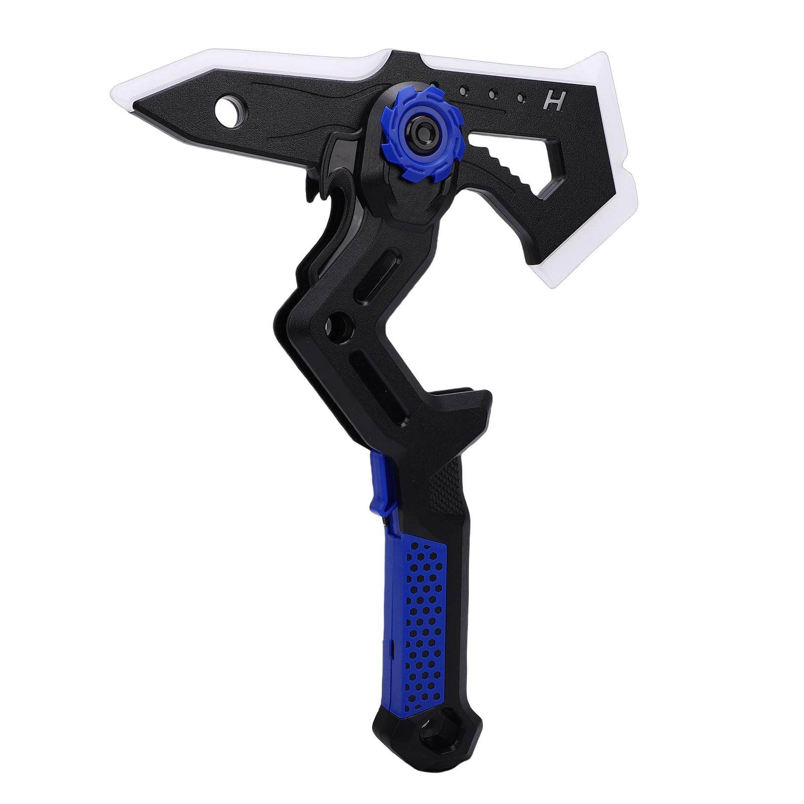 LED Light Up Rotatable Axe Sword Toy with Mist Spray for Birthday Xmas Gift Kids and Adults Plastic (Blue) — view 5