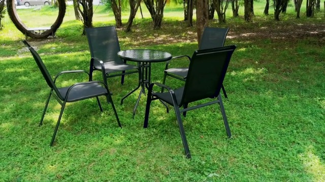 Copertura Per Sedie Da Giardino - Telo Impermeabile 210D Oxford, 64x64x70/120cm, UV Resistente - Foto 5