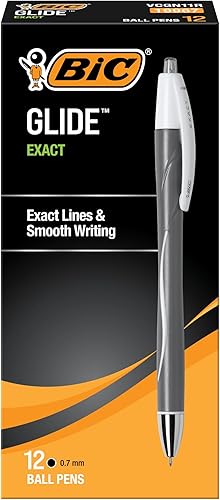 BIC Atlantis pluma retráctil exacta punta fina 07 mm Negro 12 unidades BIC Atlantis pluma retráctil exacta punta fina 07 mm Negro 12 unidades