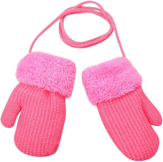 SHOBDW Boy%27s clothes Baby,Clothing,Baby Boys 0-24m,Accessories,Gloves & Mittens Boys Gloves, SHOBDW Kids Girls Fashion Cute Bear Thicken Wool Winter Warm Hot With Rope Gloves Infant Baby Gifts