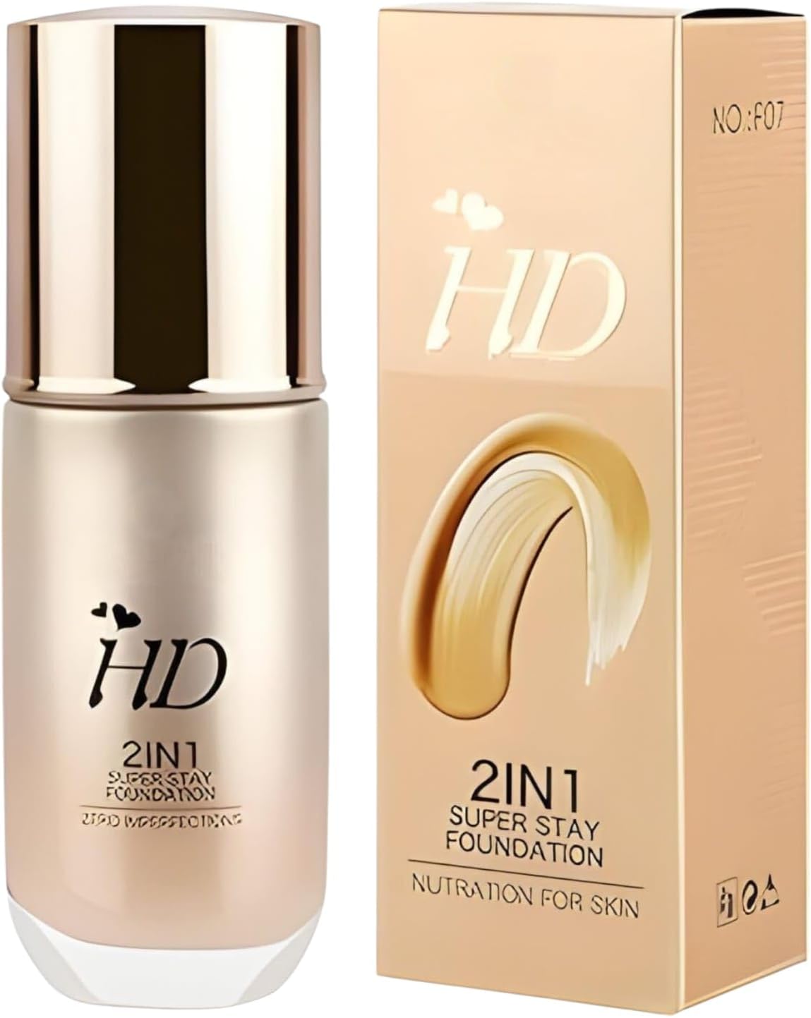 HD Liquid Foundation for Women | Full-Coverage, Long-Lasting & Waterproof Makeup | Matte Finish, Oil-Control, Sweatproof & Lightweight Formula for Flawless Skin | Professional High-Definition Foundation for Oily, Dry & Combination Skin | Buildable, Breathable & Smudge-Proof |for All-Day Wear & Special Occasions |