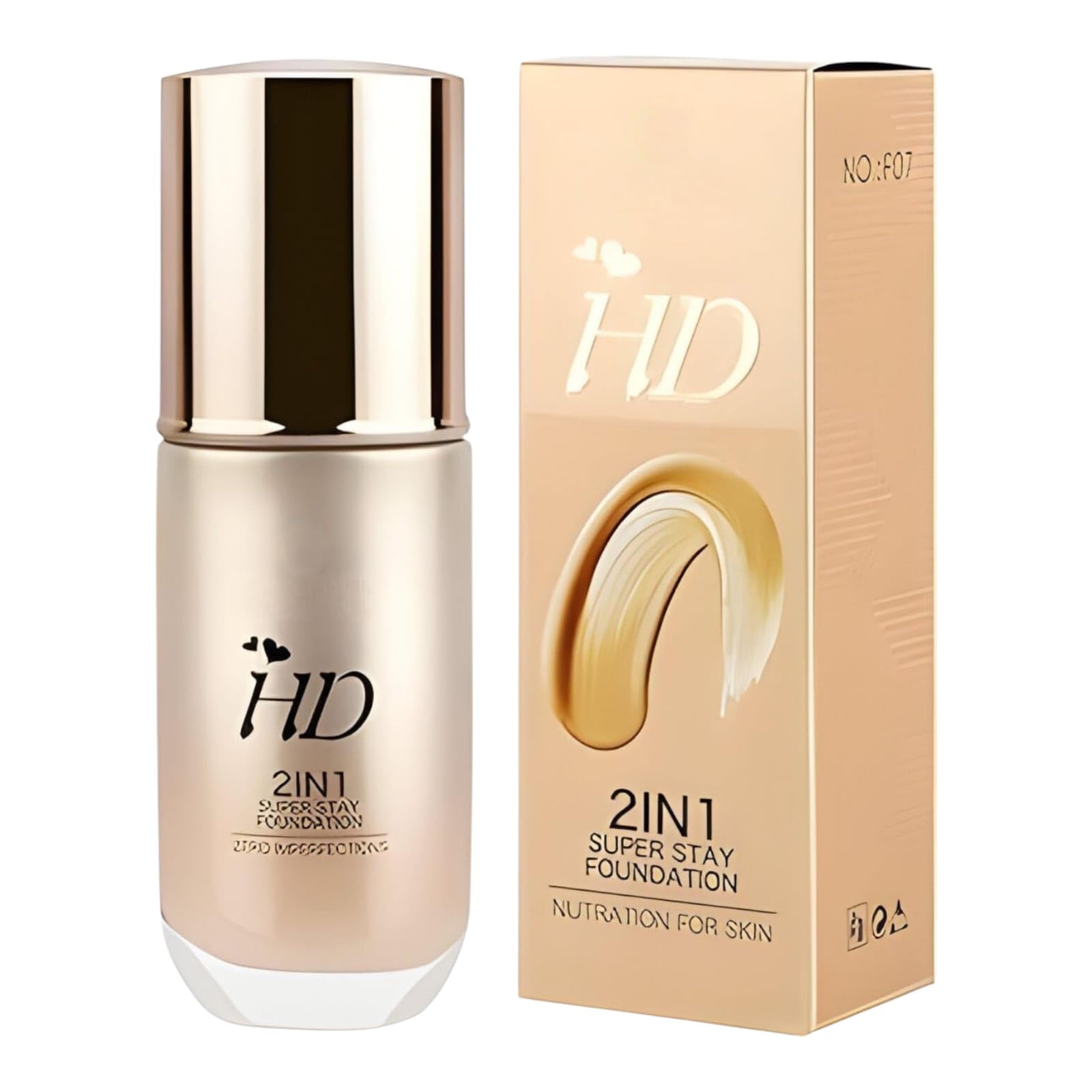 HD Liquid Foundation for Women | Full-Coverage, Long-Lasting & Waterproof Makeup | Matte Finish, Oil-Control, Sweatproof & Lightweight Formula for Flawless Skin | Professional High-Definition Foundation for Oily, Dry & Combination Skin | Buildable, Breathable & Smudge-Proof |for All-Day Wear & Special Occasions |