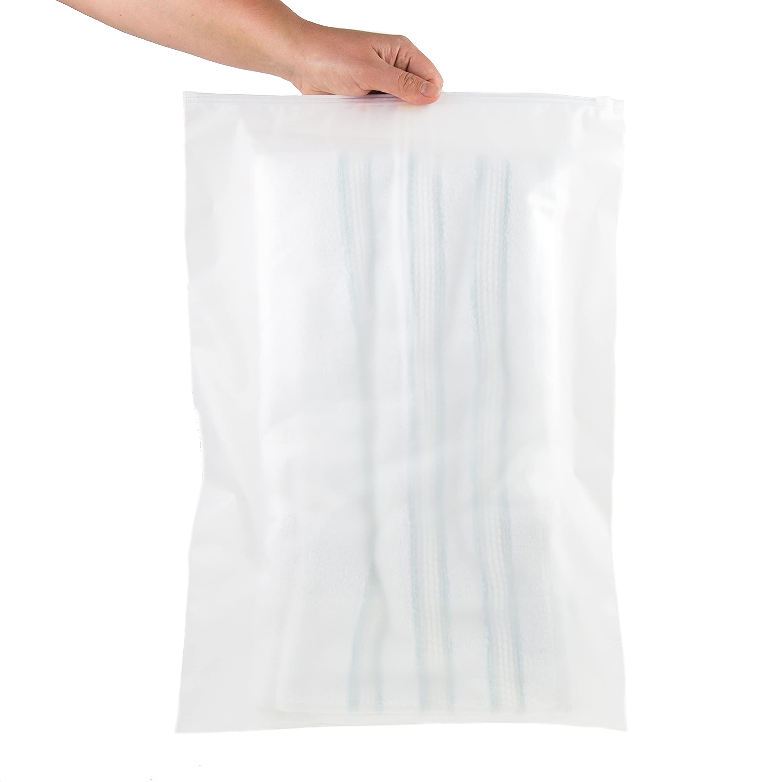 Amazon.co.jp: 衣類用フロストジッパーバッグ - 14×20インチ - 100枚