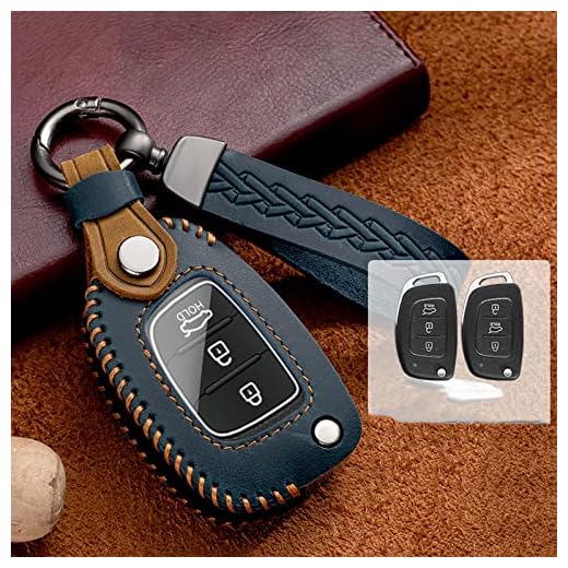 POCHY Estojo para chave de couro de carro, para HYUNDAI Tucson Creta Ix25 Ix35 I10 I20 Ix20 HB20 Elantra Sonata Acessórios