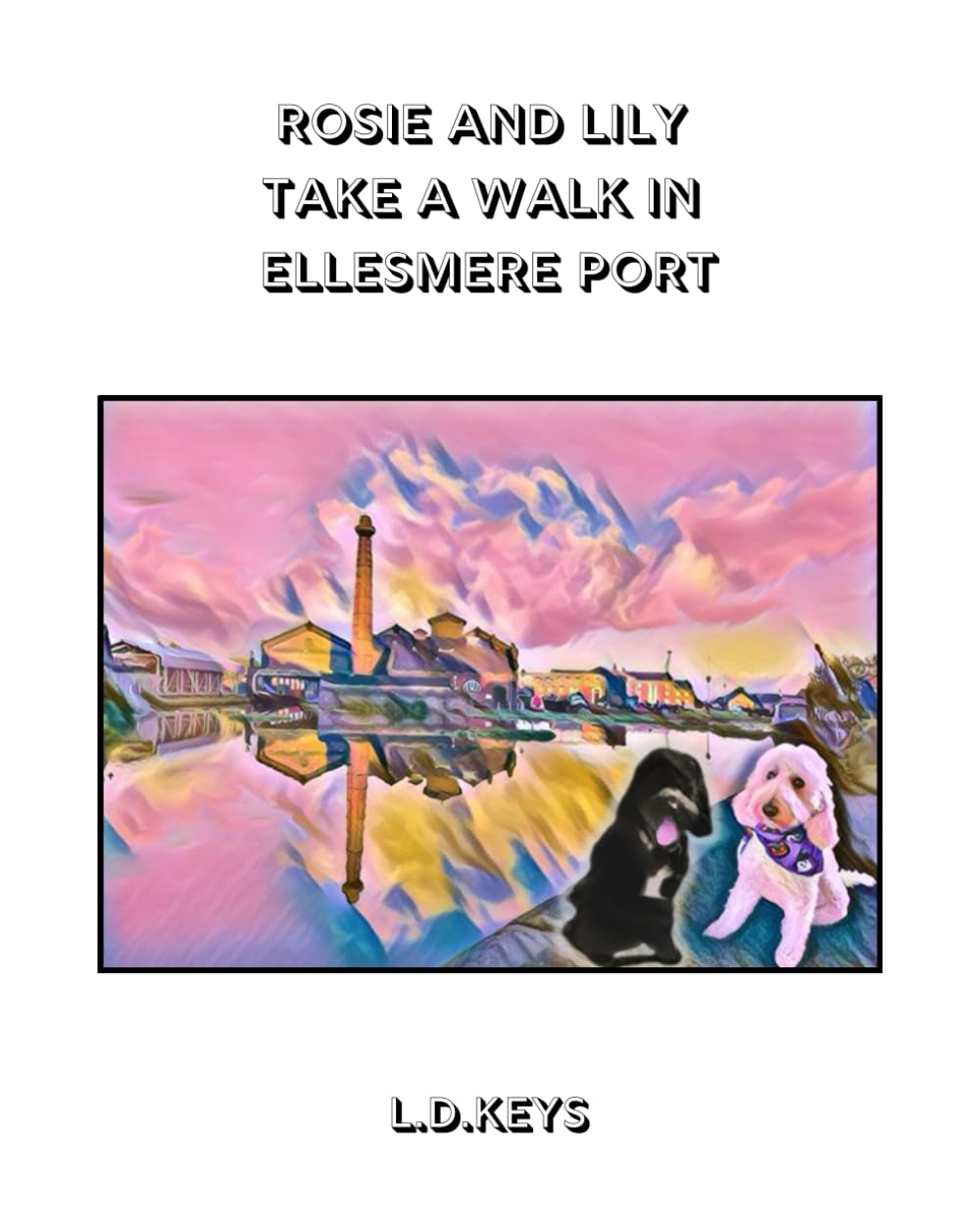 Rosie and Lily take a walk in Ellesmere Port