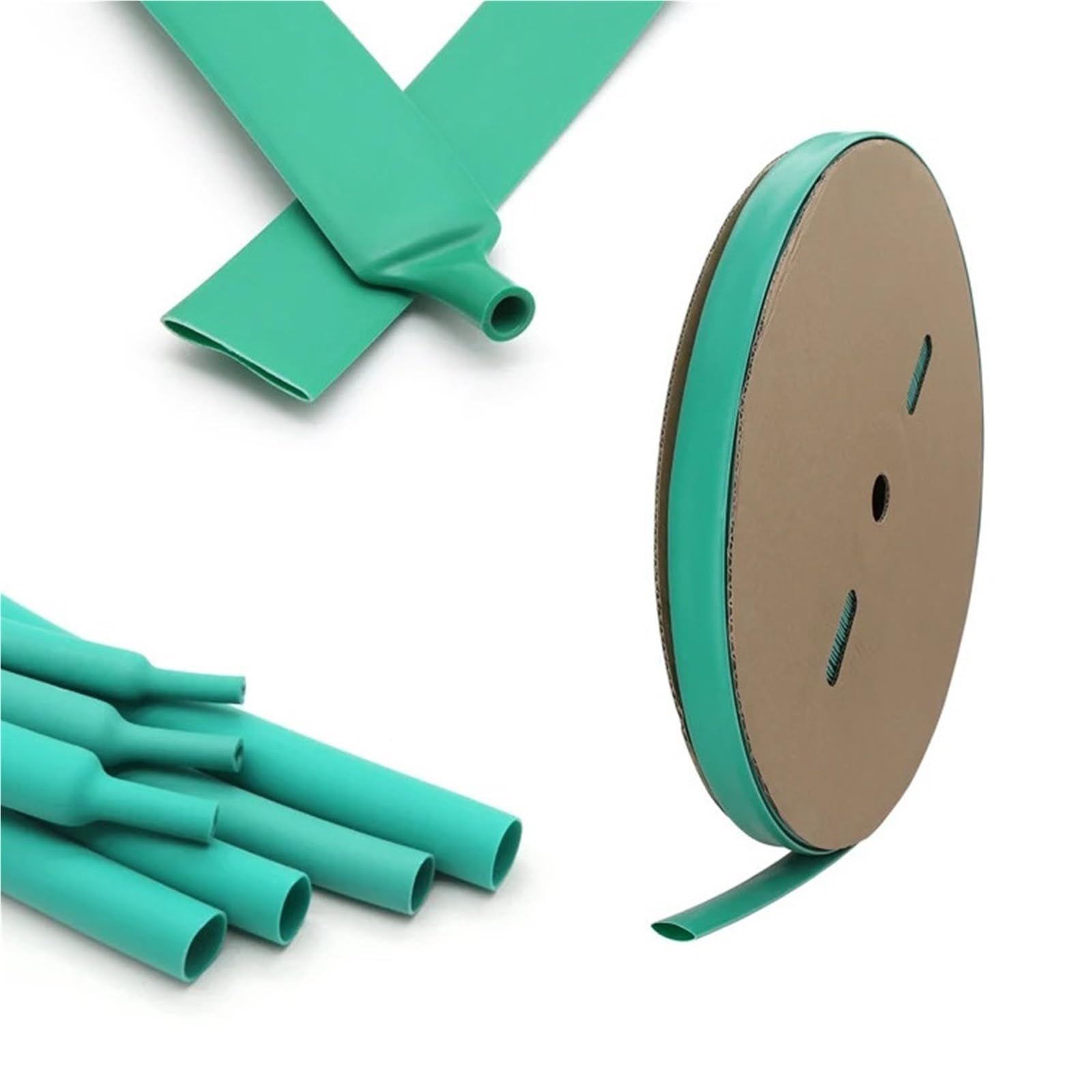 Tubo termorretráctil verde de 1 a 20 metros, relación 3:1, revestimiento adhesivo de doble pared, funda de poliolefina for cable de 1,6 a 39 mm.(30mm,3 meters)