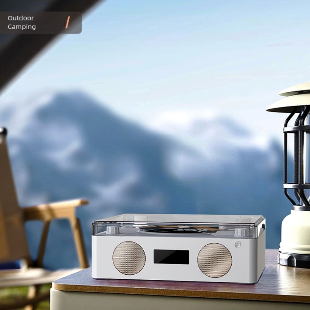 Lettore CD compatto con e USB: design portatile bianco per casa, viaggio e radio ascolto