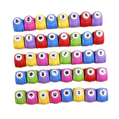 EXCEART Juego de 10 piezas de mini perforador de manualidades para niños, perforador, perforador, álbum de recortes, trajes para niños, cortador de