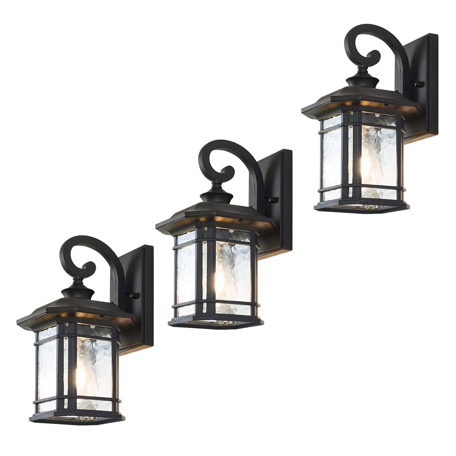 Applique murale extérieur vintage en verre pour illuminer votre balcon ou cour de nuit
