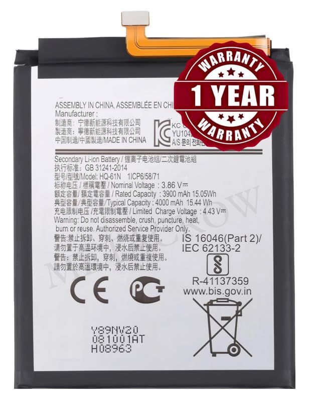 Image of Original HQ-61N Battery Compatible for Samsung Galaxy M01 - (4000mAh) - 1 Year Warranty JK1