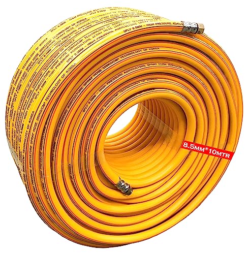 Image of DVI 8.5MM 5 Layer Heavy Duty High pressure hose pipe for bike, car wash, gases, pesticides spray, water delivery, household cleaning