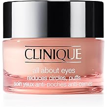 Clinique All About Eyes Lightweight Eye Cream With Vitamin C | Hydrating, Brightening, Depuffing + Dark Circle Reducing, Mini Travel Size, 0.5 Ounce