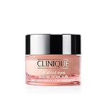 Clinique All About Eyes Lightweight Eye Cream With Vitamin C | Hydrating, Brightening, Depuffing + Dark Circle Reducing, Mini Travel Size, 0.5 Ounce