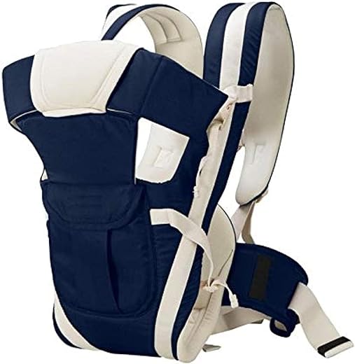 Little Bee® Baby Carrier Bag/Adjustable Hands Free 4 in 1 Baby sefty Belt/Child Safety Strip/Baby Sling Carrier Bag/Baby Back Carrier Bag (Navy Blue)