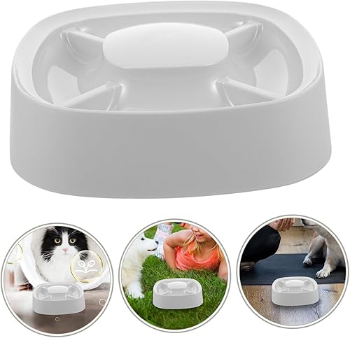 Miniatura 5 de Mipcase Comedero lento para mascotas para perros y gatos, platos divididos para mascotas, gran capacidad, fácil de