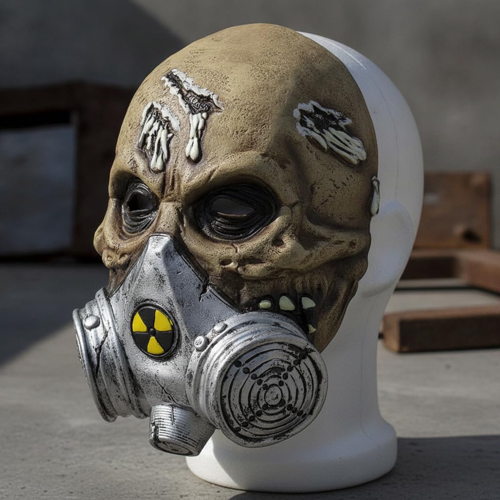 Maschera Antigas Scheletrica in Lattice