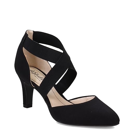 LifeStride Womens Gallery Pump, Black, 9.5 Wide US