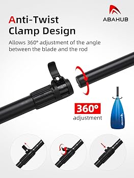 Amazon | Abahub 4ピース SUP パドル/カヤック オール、調節可能