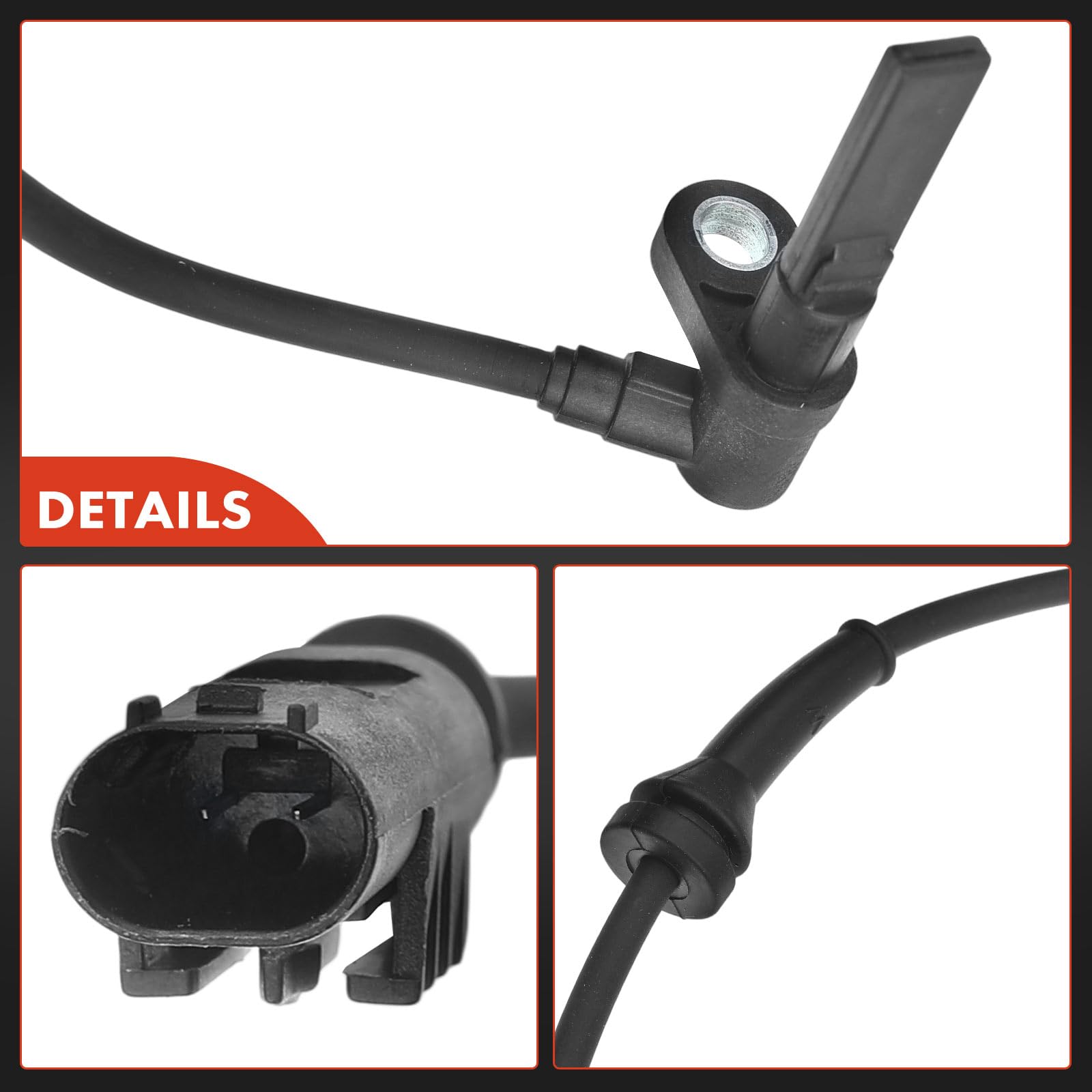 Frankberg Capteur ABS avec câble, 2 broches, essieu avant droit, 51705197 | Compatible avec: Multipla 186, 147 937