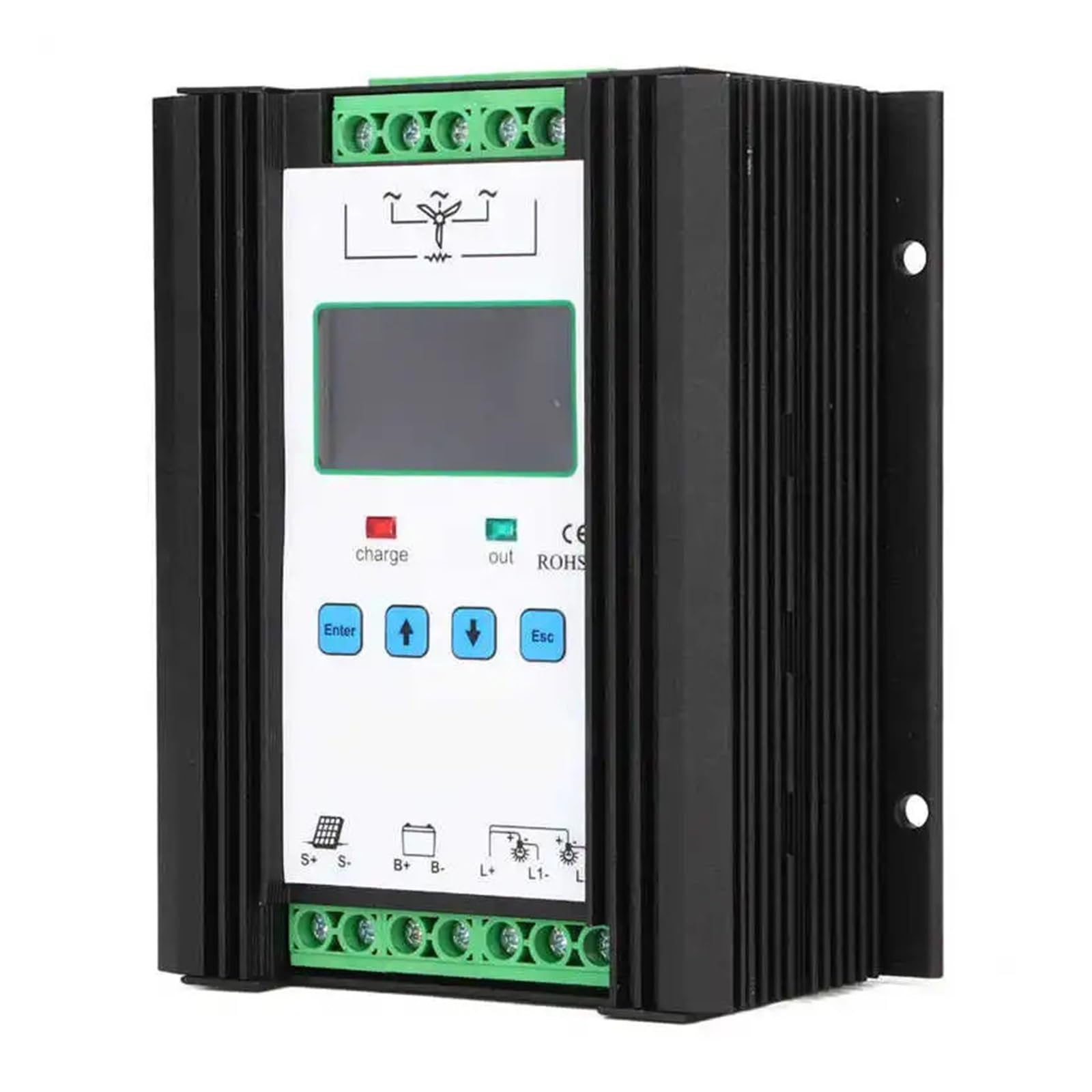 CUDTAPI DC 12V 24V 600W Wind Solar Hybrid Controller Digital Intellint Control Wind Solar Regulator
