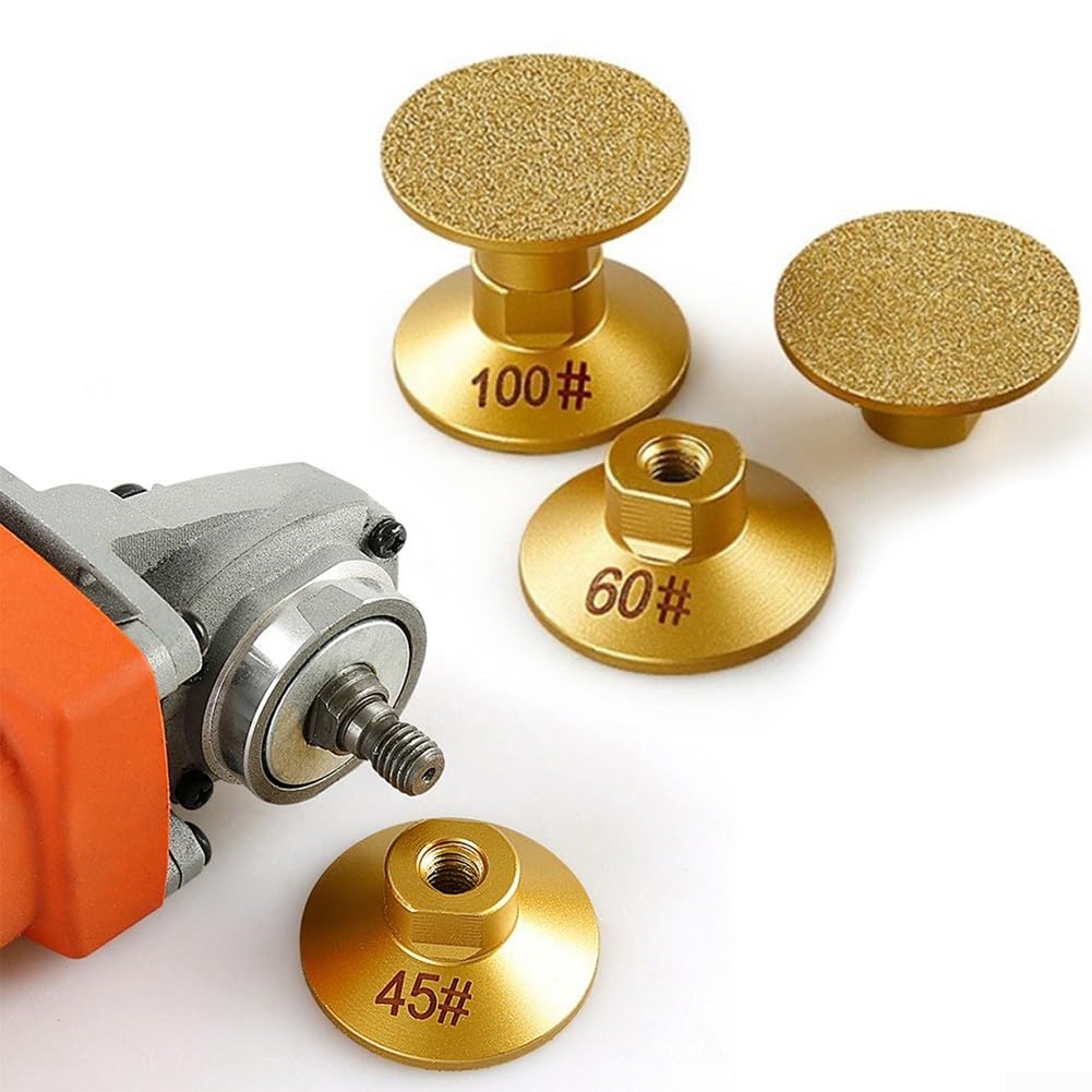 Set di mole brasate 50 mm 3 pezzi per marmo granito quarzo calcestruzzo