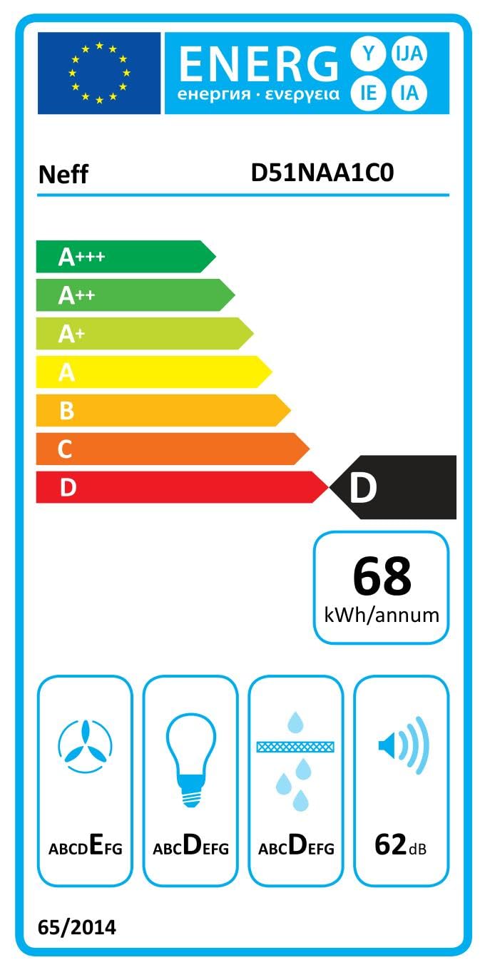 Bosch Serie 2 DLN53AA70 afzuigkap Inbouw Roestvrijstaal 302 m³/uur D