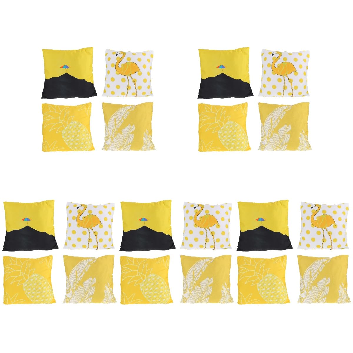 Housse de coussin 18x18 pouces lot de 20 pièces carrées Magiclulu style café