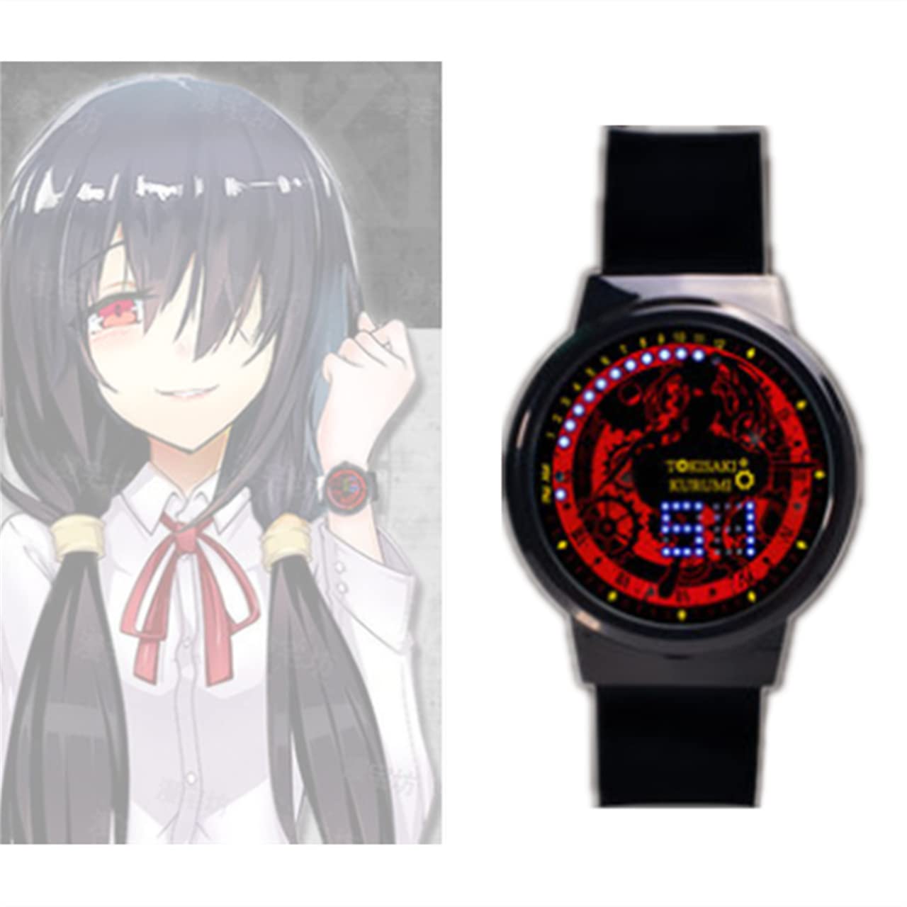 Amazon.co.jp: KUOKUO 腕時計 デート・ア・ライブ 時崎 狂三