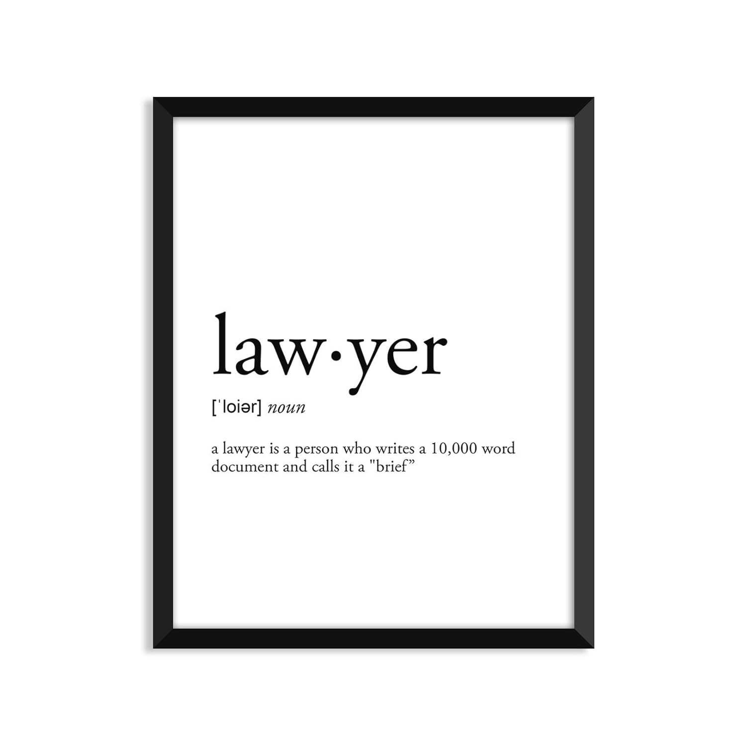 Lawyer definition Unframed art print poster or greeting