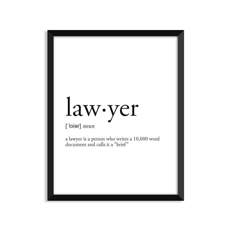 Lawyer definition Unframed art print poster or greeting card Handmade Products
