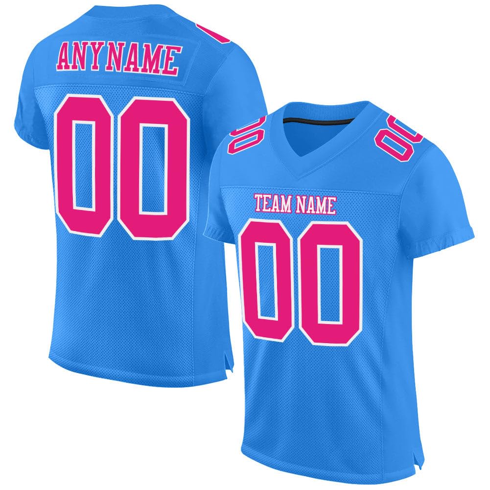 Customized Men Women Youth Kids Blank Football Jersey, Athletic Sports Shirts Personalized Printed Name and Number