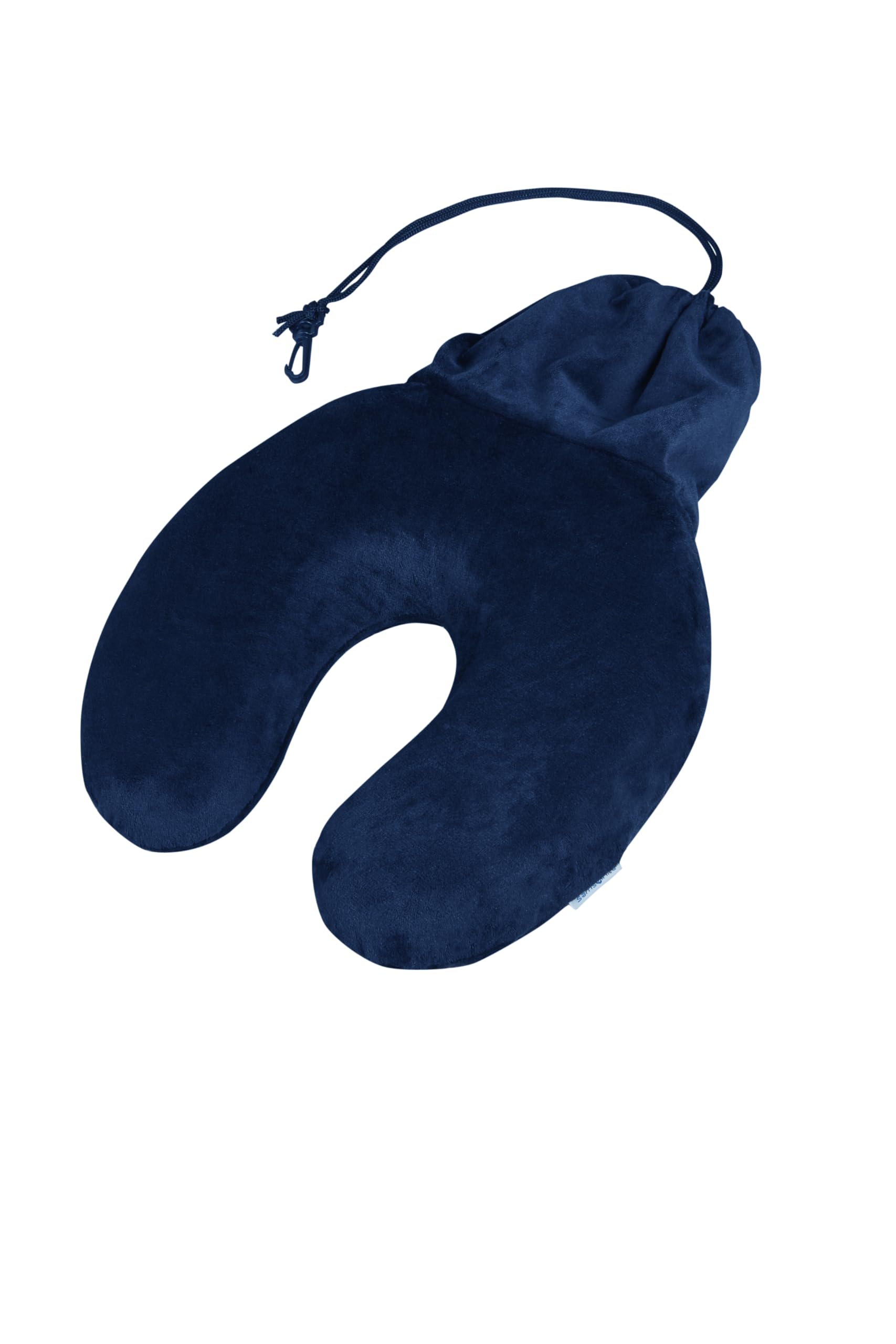Samsonite TA Revolution - Memory foam travel pillow with pouch – Ergonomic neck pillow for planes, cars and trains, Blue (Midnight Blue)
