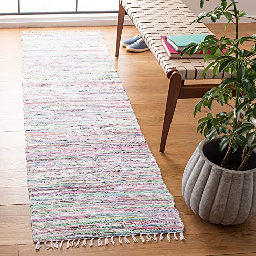Tapete corredor Safavieh 2'3" x 7' algodón boho