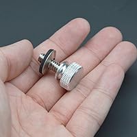 Vista 5 de Tornillo de asiento de motocicleta con rosca de aluminio de 1/4 de pulgada, 20 roscas de aluminio compatible con Harley-Davidson 1986-2025