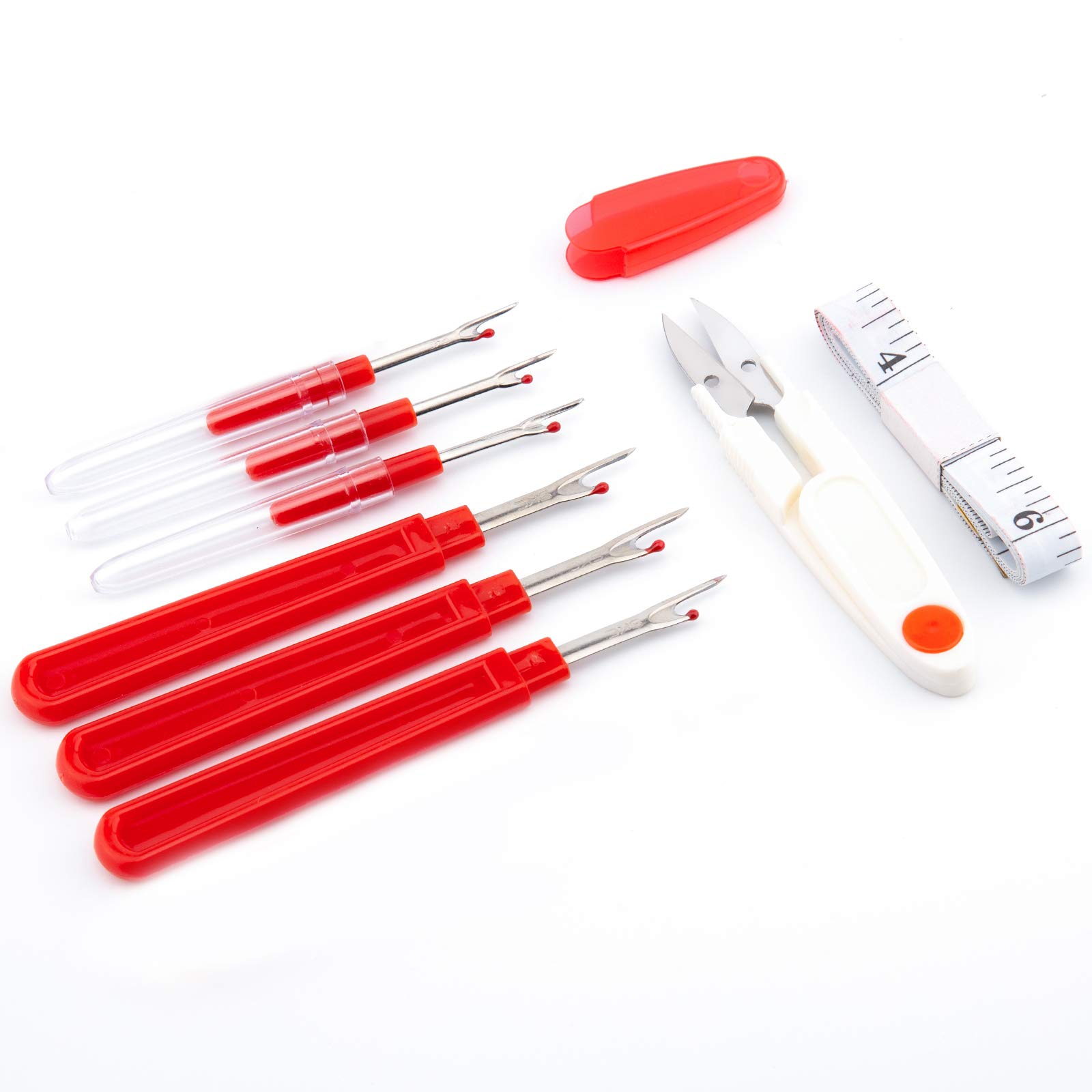 Kit Taglia-Cuciture 8 Pezzi - Forbici, Metro A Nastro E Ripper Per Cucito, Ideale Per Fai Da Te - Foto 8