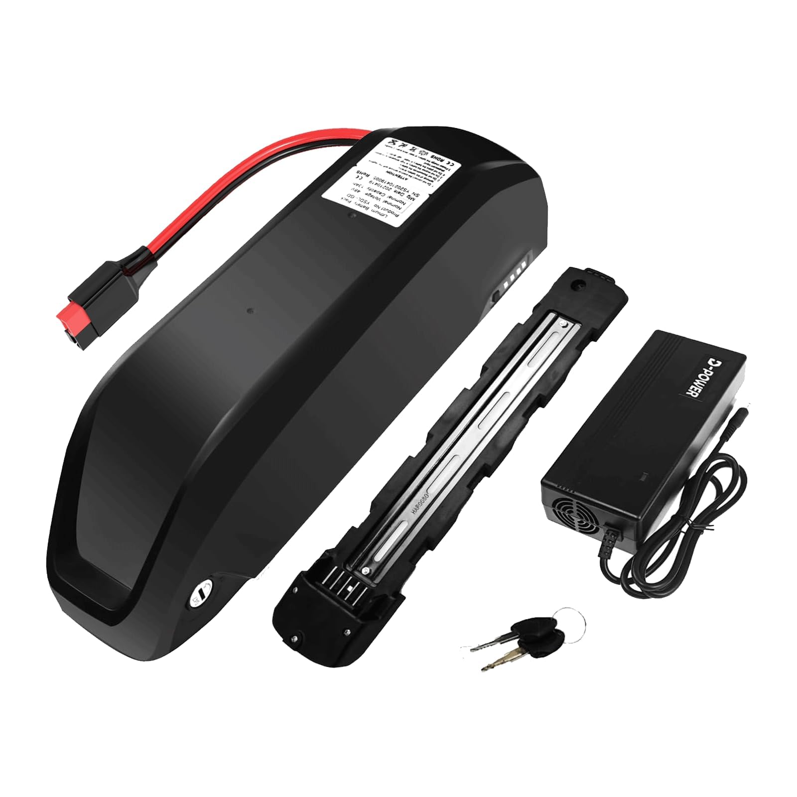 Ebike Battery 36V 48V 52V 13Ah 15.6Ah 19.2Ah 20Ah 24Ah with Charger Lithium Bike Battery Compatible with Bafang ebike conversion kits 250W 350W 500W 750W 1000W Motor