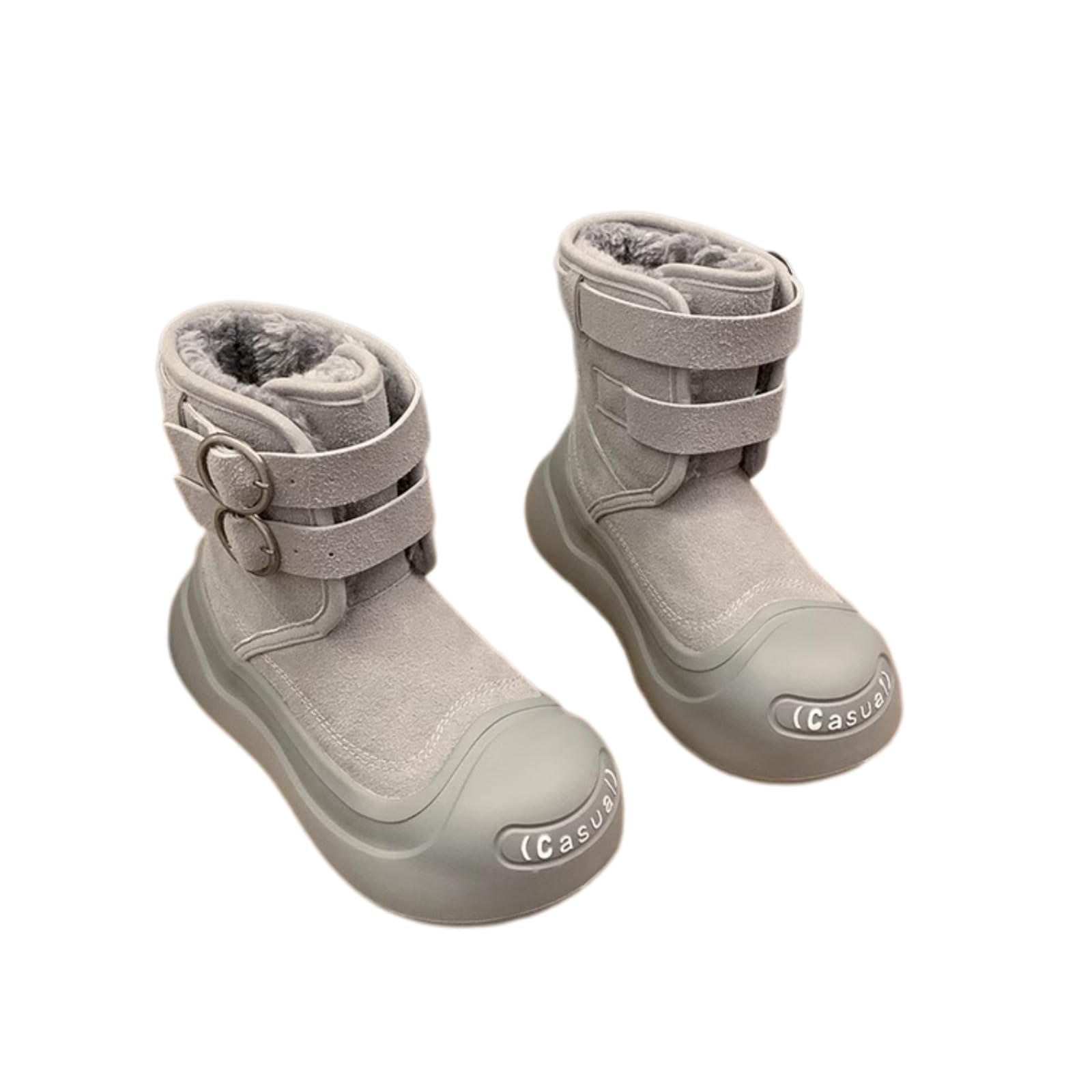 ZQW Womens Thermal Insulated Snow Boots Waterproof Non-Slip Faux Fur Lining Warm Round Toe Winter Casual Skiing Shoes