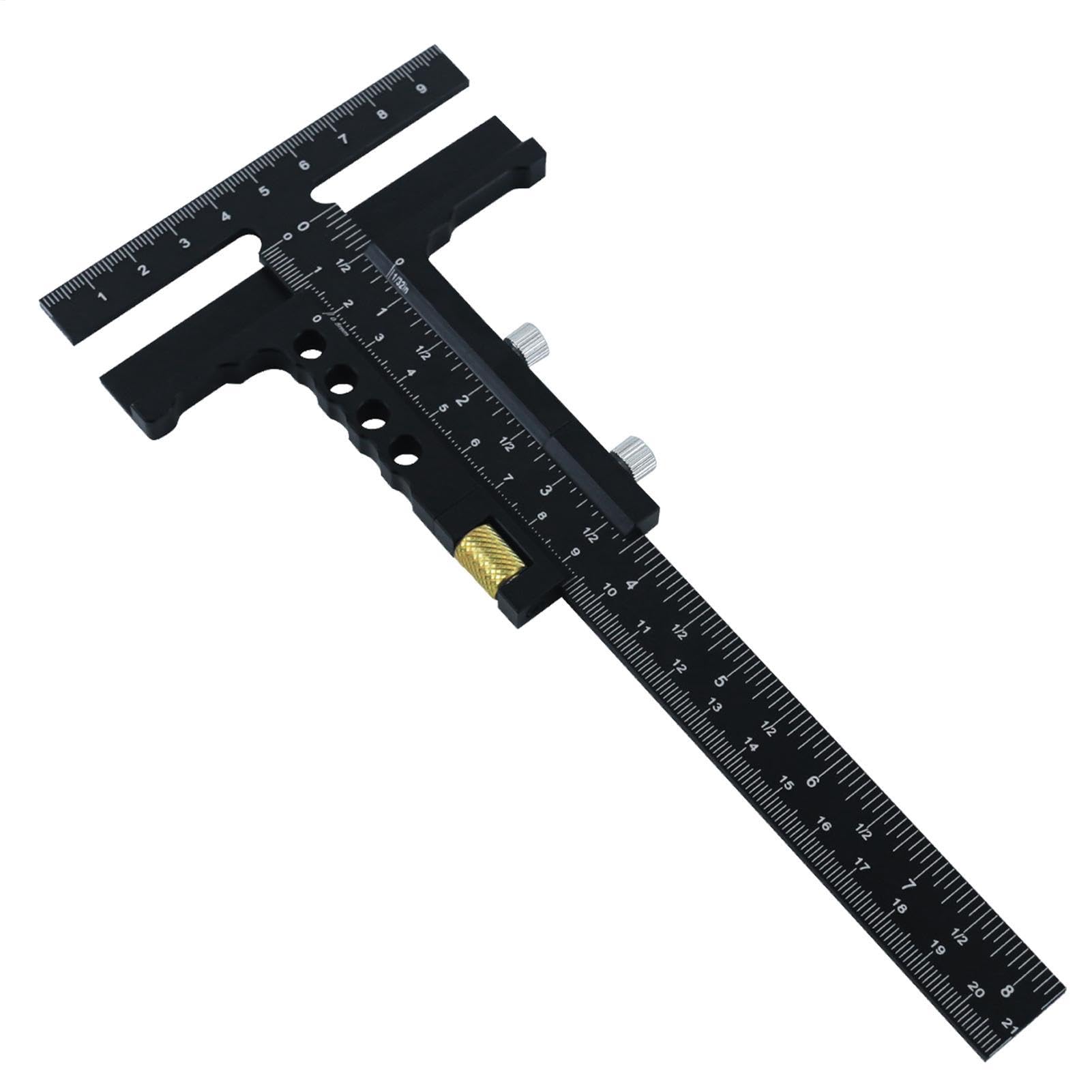 Règle de bord pour menuiserie robuste de traçage et de mesure d'angles de précision - 8
