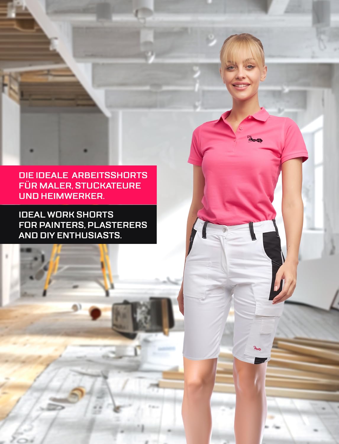 strongAnt Shorts de randonnée Pantalon Femme en élastane pour la randonnée et Autres activités de Plein air et Le Travail