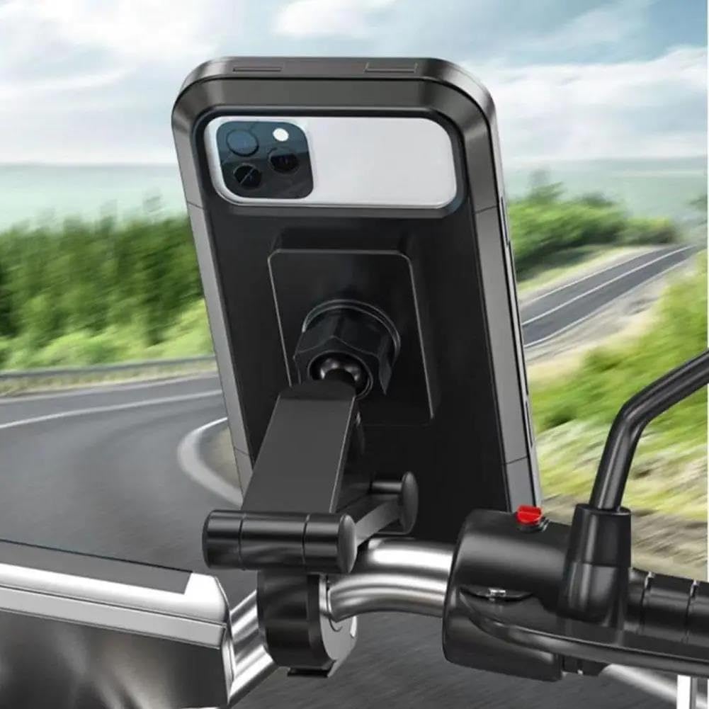 Supporto Telefono Bici Impermeabile Manubrio Morsetto Cellulare Clip Regolabile Per Strada Bicicletta Moto