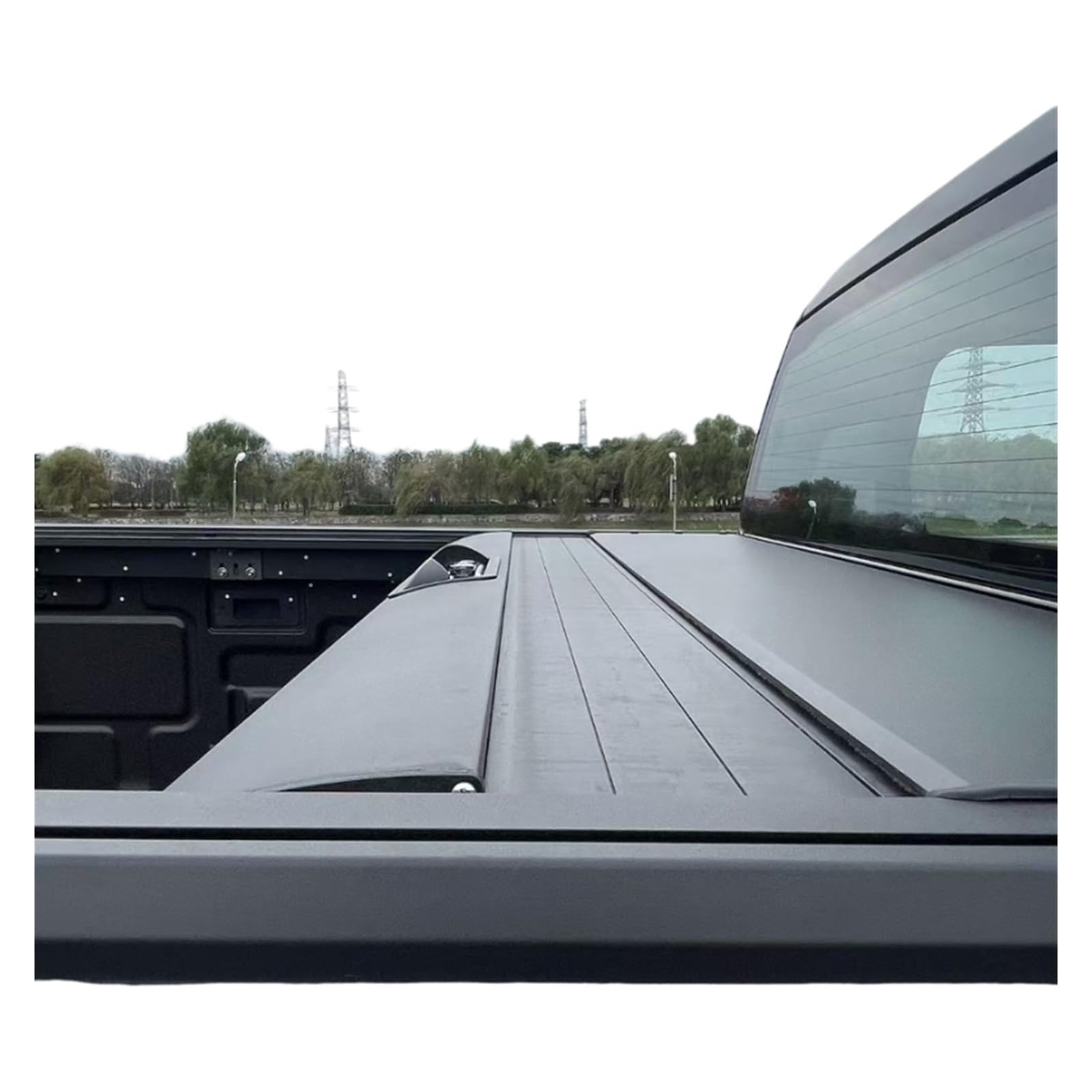 Copertura per cassone per camioncino Manuale Retrattile Rigida in Alluminio Compatibile per Gmc Sierra 1500 2500 3500