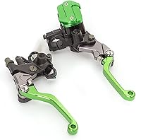 Vista 10 de Juego de palancas de cilindro maestro para motocross, juego de freno, pivote de depósito, montaje ajustable, kit universal para motocicleta de 7/8