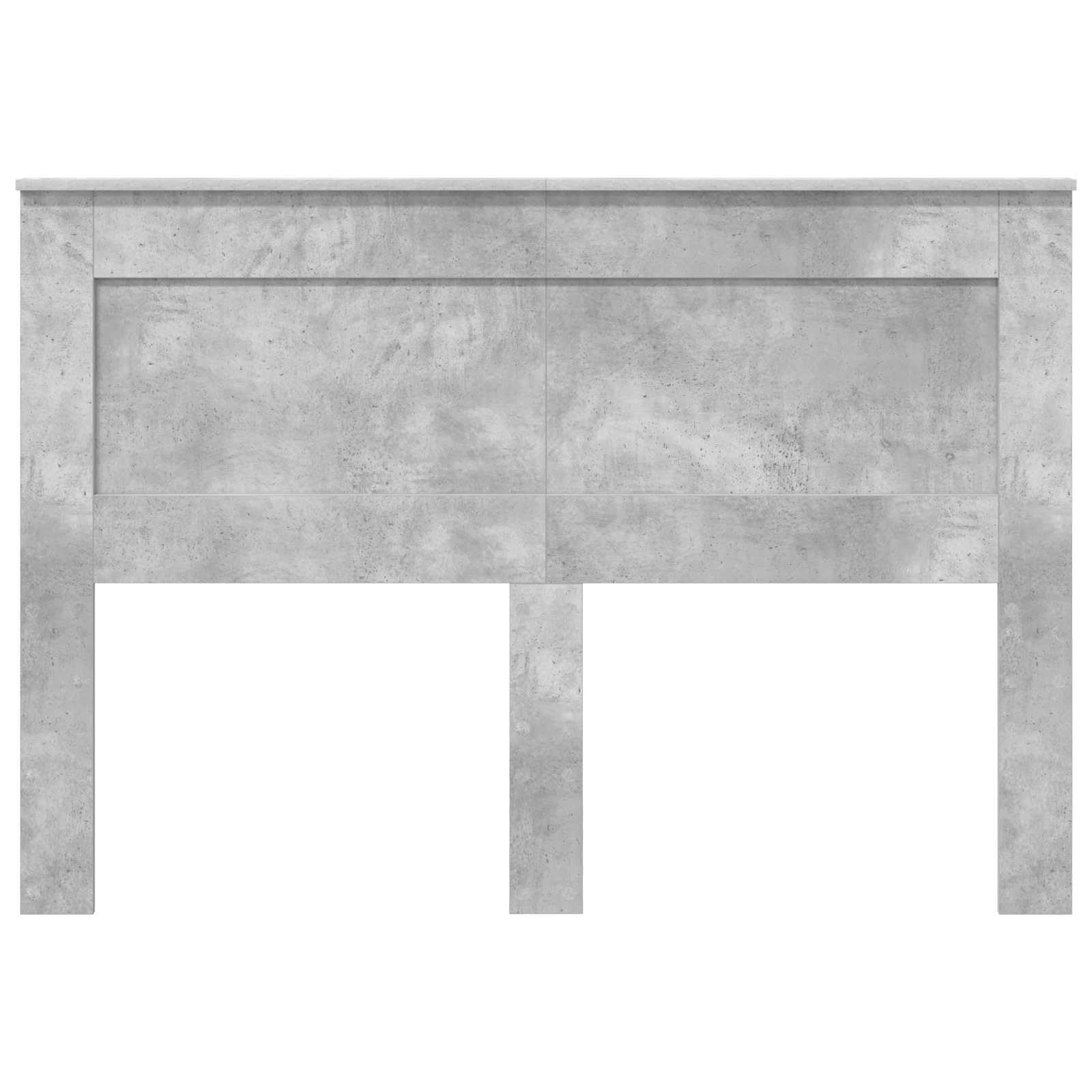 vidaXL Tête de lit Gris béton 140 cm Bois d'ingénierie, Headboard rectangulaire Tendance, Bois Composite Robuste, Lignes épurées, décor Fonctionnel pour Chambres