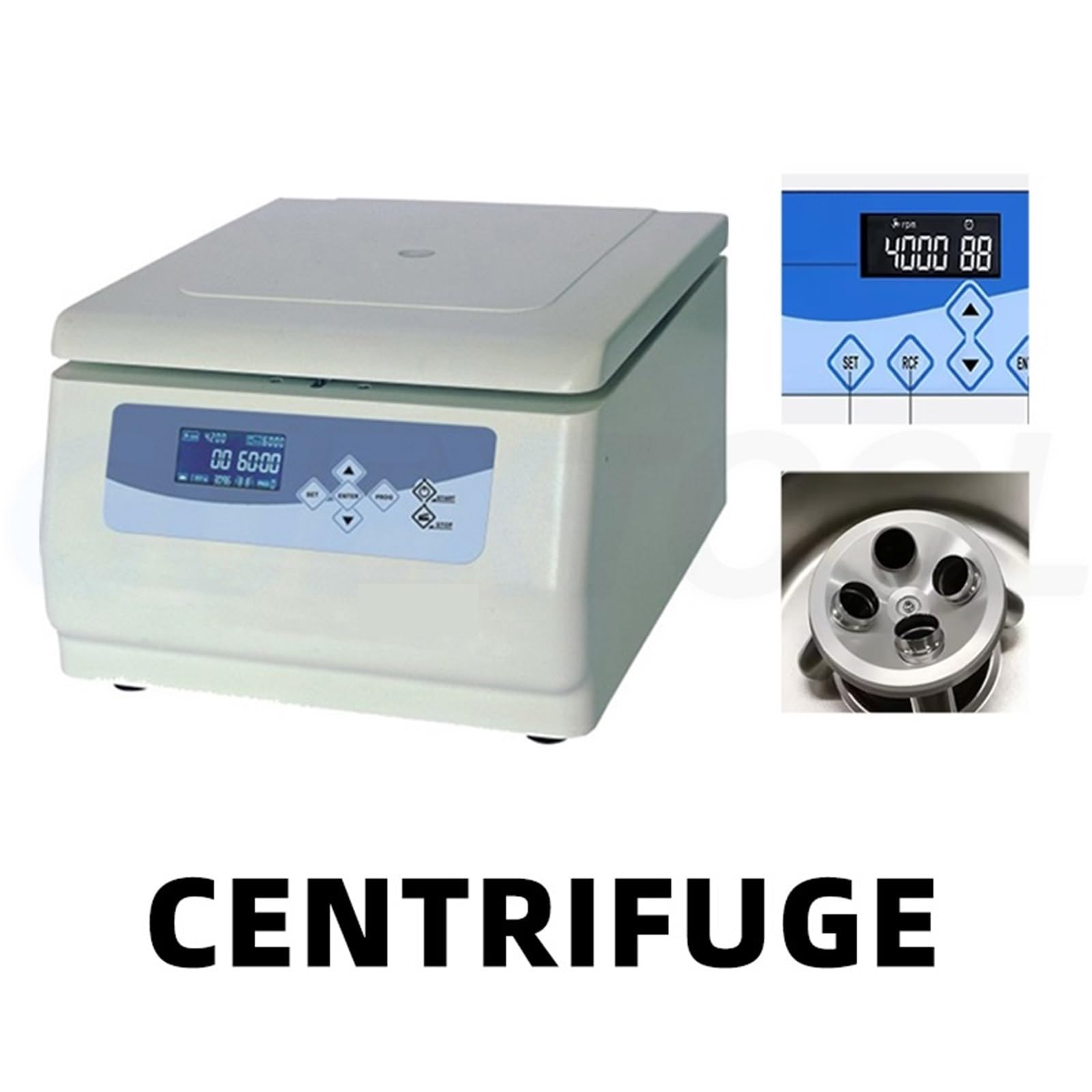 Centrifugadora de Equilibrio automático Horizontal de 4x50ml, centrífuga médica portátil, Motor sin escobillas, máquina de Rotor Horizontal de Escritorio