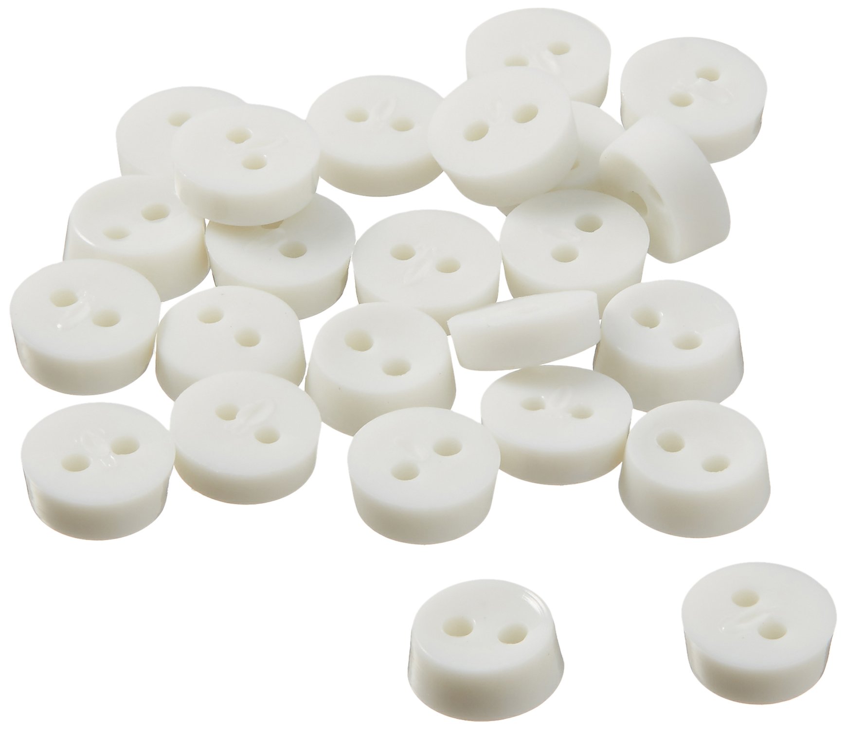 Jesse James Dress It Up Round White Buttons Embellishments