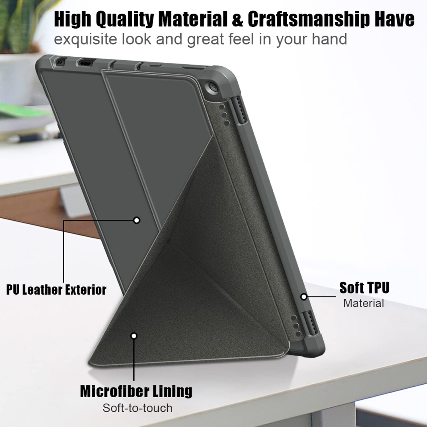 Custodia Smart Cover Per Amazon Fire HD 10/10 Plus 11° Gen 2021