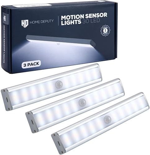 Luces de armario con sensor de movimiento luces LED inalámbricas para gabinete luces inalámbricas para armarios 30 LED 3 ajustes de brillo